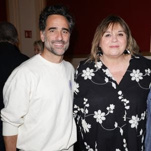 Exclusif -  Florent Peyre et Michèle Bernier - 50ème de la pièce "Lyly" avec M. Bernier et F. Perrin au théâtre de Paris le 27 mars 2025. © Coadic Guirec/Bestimage