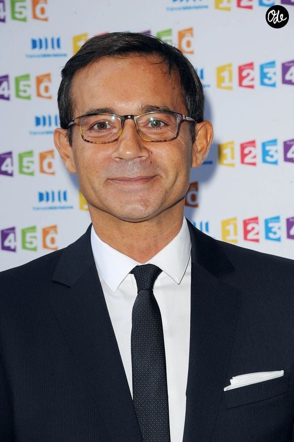Jean-Luc Delarue arrivant à la conférence de presse annuelle du groupe France Télévisions à Paris, en France, le 31 août 2011. Photo de Giancarlo Gorassini/Abaca