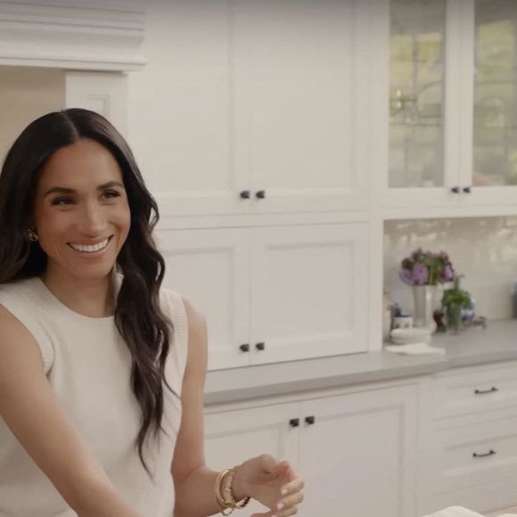 La duchesse de Sussex est de retour sur les écrans de télévision. Meghan s'est rapprochée de son mari, le prince Harry, alors que Netflix diffusait le premier teaser de sa nouvelle série With Love, Meghan, qu'elle a posté sur son nouveau compte Instagram. ©Backgrid USA / Bestimage