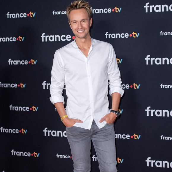 Cyril Feraud assiste à la conférence de presse de rentrée de France Télévisions à Paris, en France, le 11 juillet 2023. Photo : Aurore Maréchal/ABACAPRESS.COM