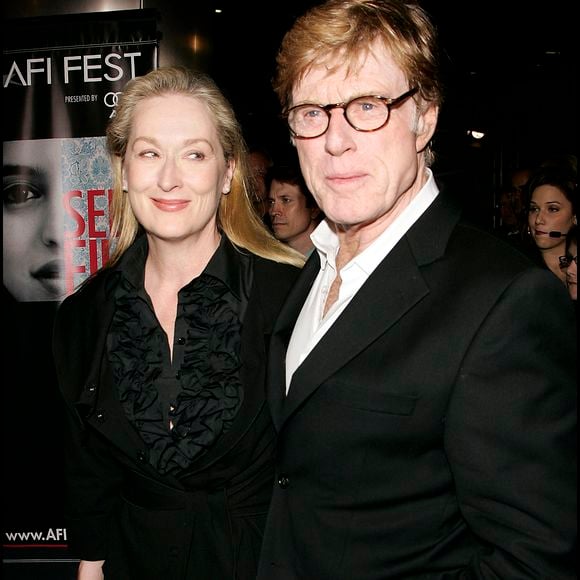 Meryl Streep et Robert Redford à la première du film "Lions for Lambs" au festival AFI 2007 à Los Angeles. © JUAN RICO / FAME PICTURES / BESTIMAGE