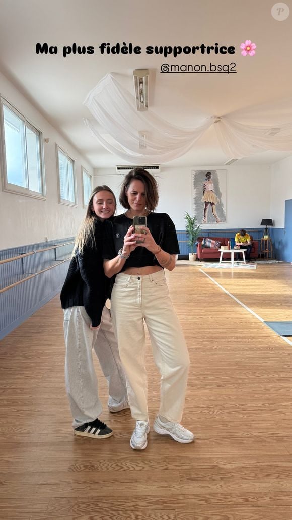 Laure Manaudou peut compter sur le soutien de sa fille Manon pendant ses répétitions pour l'émission "Danse avec les stars".