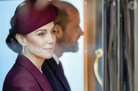 Catherine (Kate) Middleton, princesse de Galles Catherine (Kate) Middleton, princesse de Galles - Cérémonie de bienvenue pour la visite d'État de l'émir du Qatar Tamim ben Hamad Al-Thani à Londres, le 3 décembre 2024. Julien Burton / Bestimage