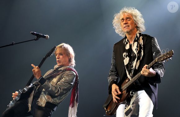 Concert des "Insus" à Bordeaux, retour du groupe "Téléphone" sur scène avec Jean-Louis Aubert, Louis Bertignac, et Richard Kolinka à Bordeaux le 18 mai 2016.
© Patrick Bernard-Quentin Salinier / Bestimage