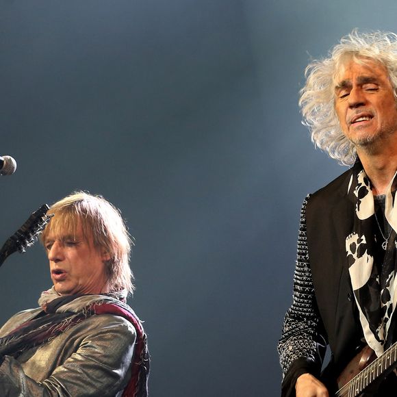 Concert des "Insus" à Bordeaux, retour du groupe "Téléphone" sur scène avec Jean-Louis Aubert, Louis Bertignac, et Richard Kolinka à Bordeaux le 18 mai 2016.
© Patrick Bernard-Quentin Salinier / Bestimage