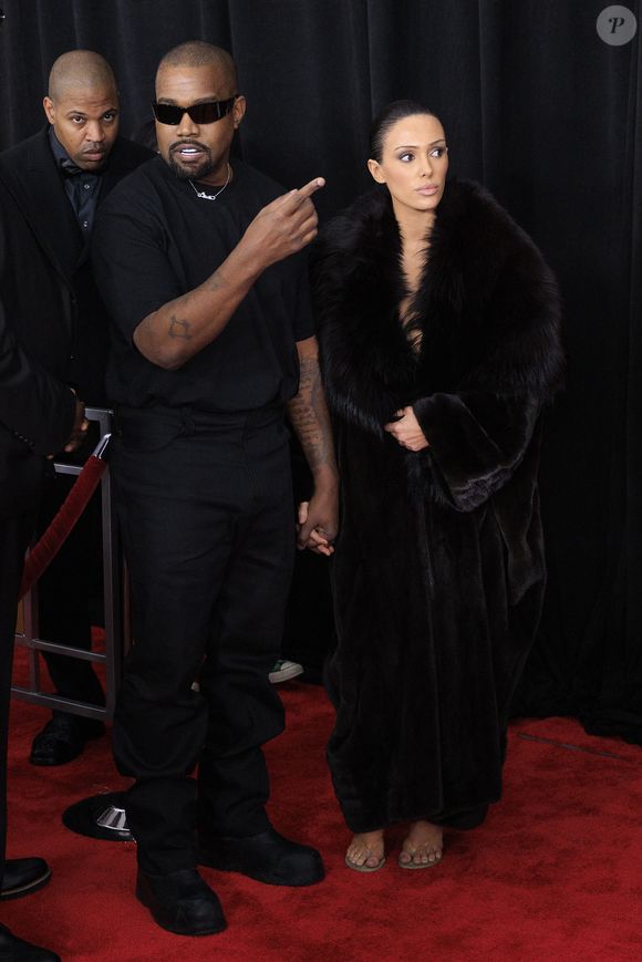Kanye West et Bianca Censori à la la 67ème cérémonie des Grammy Awards 2025 à Los Angeles le 2 février 2025.