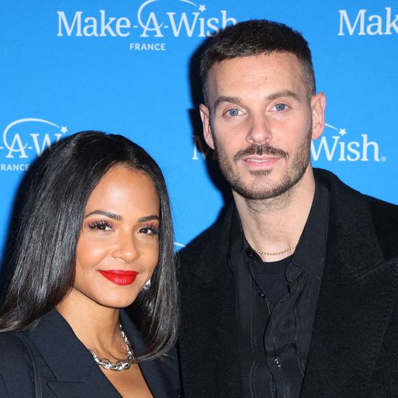 Christina Milian et son mari M. Pokora assistent au photocall " Make a Wish Gala " à Paris, France, le 25 novembre 2024 à Paris, France. Photo by Jerome Dominé/ABACAPRESS.COM