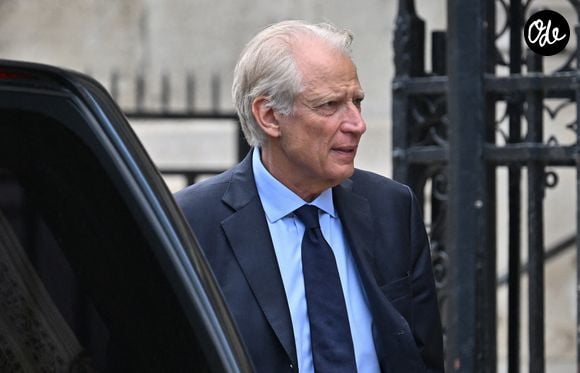 Dominique de Villepin en la basilique Sainte-Clotilde à Paris (7ème) le 12 juin 2026. L’ancienne première dame de France est décédée le 5 juin 2026 à l’âge de 93 ans. © Jacovides / Liewig / Bestimage