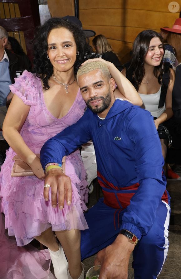 Aïda Touihri et Brahim Zaibat - Front Row du défilé Christophe Guillarmé Collection Femme Prêt-à-Porter Printemps/Eté 2026 lors de la Fashion Week de Paris (PFW) le 1er octobre 2025. © Coadic Guirec / Bestimage