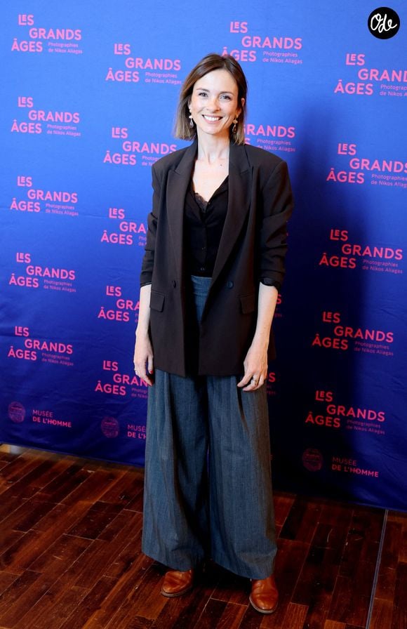 Isabelle Ithurburu - Vernissage de l'exposition "Les grands âges", photographies de Nikos Aliagas au musée de l'Homme à Paris le 7 avril 2026. © Dominique Jacovides/Bestimage