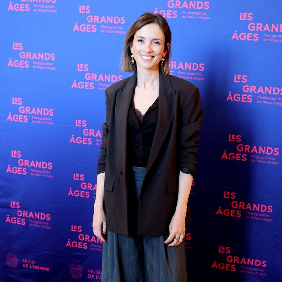 Isabelle Ithurburu - Vernissage de l'exposition "Les grands âges", photographies de Nikos Aliagas au musée de l'Homme à Paris le 7 avril 2026. © Dominique Jacovides/Bestimage