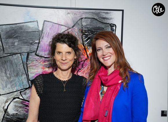 Annabel Brourhant, fondatrice de Hope, Sandra Lou - Vernissage solidaire HOPE x Opera Gallery Paris et lancement de l’opération « 72H chrono » à l’Opera Gallery Paris le 10 mars 2026. © Anne-Sophie Guebey / Bestimage