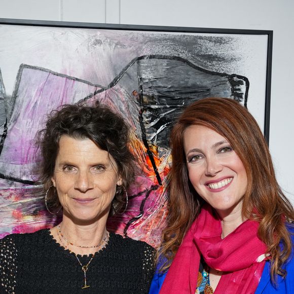 Annabel Brourhant, fondatrice de Hope, Sandra Lou - Vernissage solidaire HOPE x Opera Gallery Paris et lancement de l’opération « 72H chrono » à l’Opera Gallery Paris le 10 mars 2026. © Anne-Sophie Guebey / Bestimage