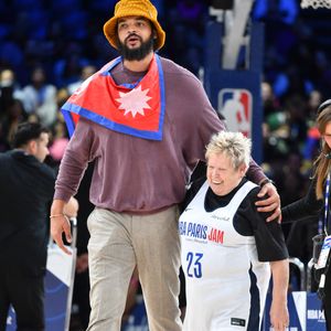 Joakim Noah - Match de gala NBA Jam team Teddy Riner contre team Esteban Ocon lors du NBA Paris Games 2025 à L'Accor Arena Bercy le 24 janvier 2025 © Ramsamy Veeren / Bestimage