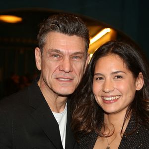 Marc Lavoine et Line Papin lors de la répétition générale pour la presse du spectacle de Marc Lavoine et Fabrice Aboulker « LES SOULIERS ROUGES » à Paris, en France, le 4 février 2020. Photo de Jérôme Domine/ABACAPRESS.COM