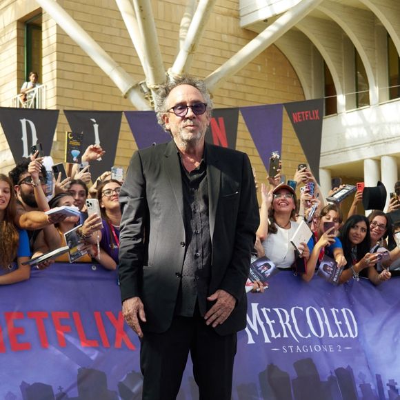 Monica Bellucci et son compagnon Tim Burton lors du 55ème édition du Giffoni Film Festival, le 25 juillet 2025 @SGP / BESTIMAGE