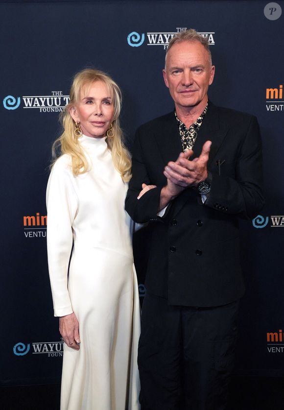 11 mars 2025, New York, New York : TRUDIE STYLER et STING assistent au gala de printemps de la Fondation Wayuu Taya à Chelsea Industrial. Crédit image : © Sonia Moskowitz Gordon/ZUMA Press Wire