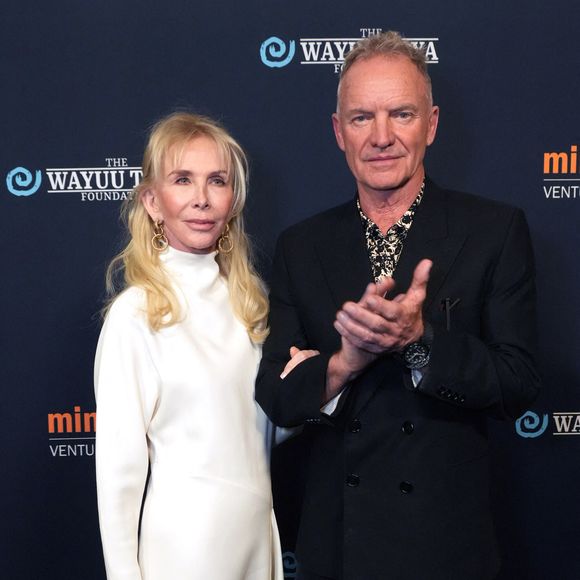 11 mars 2025, New York, New York : TRUDIE STYLER et STING assistent au gala de printemps de la Fondation Wayuu Taya à Chelsea Industrial. Crédit image : © Sonia Moskowitz Gordon/ZUMA Press Wire