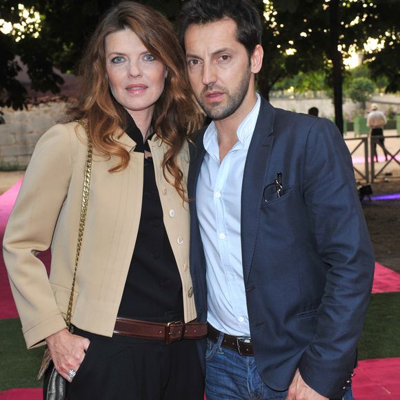 Gwendoline Hamon et Frédéric Diefenthal le 13 juin 2013 à la soirée Piaget à l'Orangerie Ephémère dans le jardin des Tuileries. VEEREN / BESTIMAGE