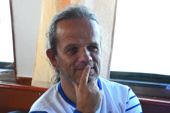 L'acteur français André Bouchet, connu pour son rôle de Passe-Partout dans le jeu télévisé Fort Boyard, visite Fort Alexander (également connu sous le nom de Fort de la Peste) Saint-Pétersbourg, Russie, le 27 août 2019. Photo by Olga Maltseva/Tass/ABACAPRESS.COM