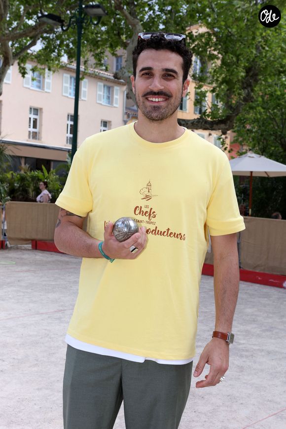 Jorick Dorignac , place des Lices à Saint-Tropez lors de la Pétanques des Chefs lors de la 4ème édition "Les Chefs à Saint-Tropez fêtent les Producteurs" sur la place des Lices à Saint-Tropez le 5 mai 2024. © Jean-Marc Lhomer/Bestimage