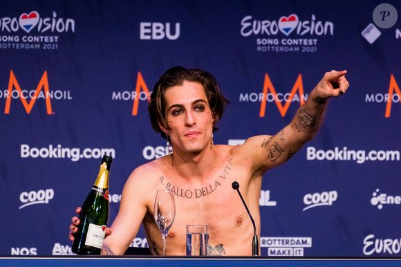 L'Italie remporte le concours musical Eurovision 2021 grâce à la performance du groupe Måneskin. Rotterdam. Le 22 mai 2021. Photo par Bestimage
