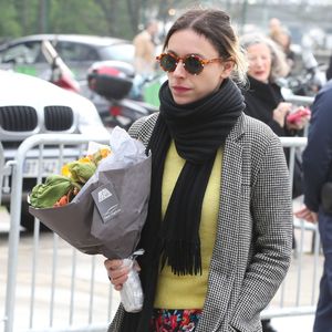 Lolita Séchan lors des obsèques de Véronique Colucci au cimetière communal de Montrouge, le 12 avril 2018. ©Agence / Bestimage