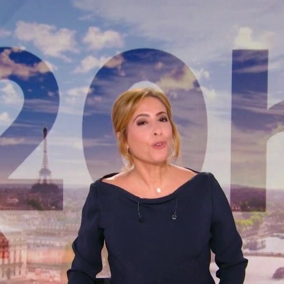 Léa Salamé à la présentation du JT de 20 heures de France 2 le 1er septembre 2025.