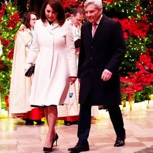 Carole et Michael Middleton lors de la cérémonie de Noël à l'abbaye de Westminster à Londres. © Alpha Press/Bestimage