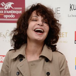 Isabelle Mergault assiste au 95e Grand Prix d'Amérique de trot, à l'hippodrome de Vincennes, près de Paris, en France, le 31 janvier 2016. Photo par ABACAPRESS.COM