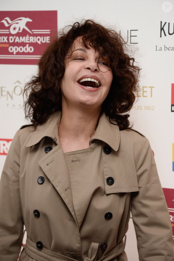 Isabelle Mergault assiste au 95e Grand Prix d'Amérique de trot, à l'hippodrome de Vincennes, près de Paris, en France, le 31 janvier 2016. Photo par ABACAPRESS.COM