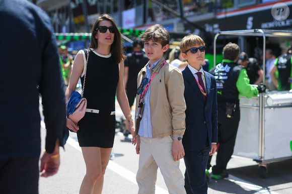 Charlotte Casiraghi et son fils Raphael Elmaleh - Célébrités lors du Grand Prix de Formule 1 (F1) Tag Heuer de Monaco le 25 mai 2025. © Lionel Urman/Bestimage