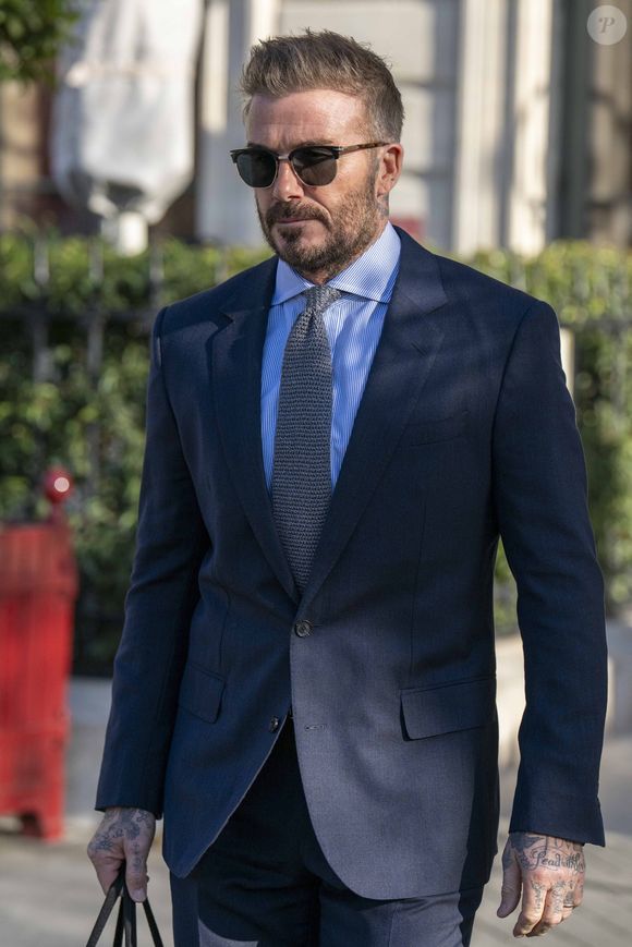 David Beckham quitte son hotel à Paris, le 7 mars 2025 ©GOFF INF / BESTIMAGE
