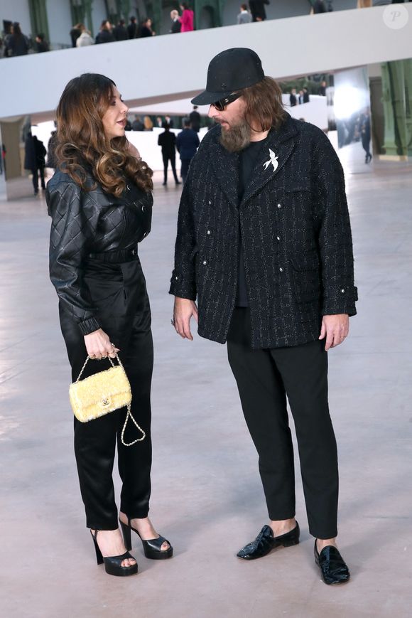 Amandine de la Richardière et Sébastien Tellier - Célébrités au Défilé de Mode Chanel, Collection Haute Couture Printemps / Été 2025, dans le cadre de la Fashion Week de Paris, France, le 27 Janvier 2025.

© Bertrand Rindoff / Bestimage