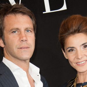 Clotilde Courau et son mari Emanuele Filiberto de Savoie posant au photocall Armani à Paris, France, le 2 juillet 2013, dans le cadre de la semaine de la mode Haute-Couture de Paris automne-hiver 2013-2014. Photo par Thierry Orban/ABACAPRESS.COM