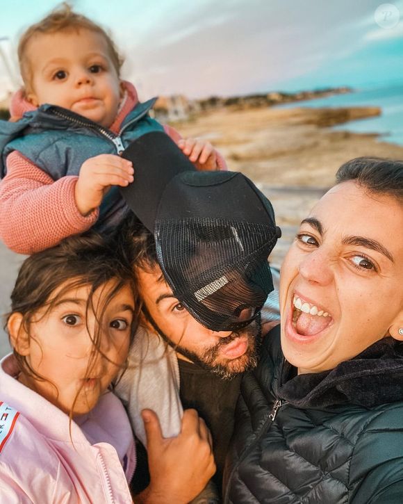 Laurent Ournac avec sa femme Ludivine et leurs enfants Capucine et Léon