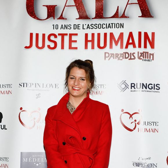 Exclusif - Marlène Schiappa - Photocall du gala des 10 ans de l'association "Juste Humain" au Paradis Latin à Paris le 04 avril 2023.. © Christophe Clovis / Bestimage