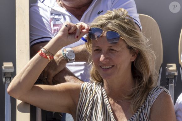 Sarah Poniatowski - Célébrités dans les tribunes des internationaux de France de Roland Garros à Paris le 1er juin 2022. © Cyril Moreau - Dominique Jacovides/Bestimage