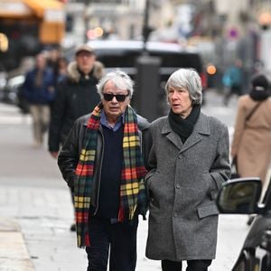 Il est venu rendre hommage à sa consoeur.

Hervé Vilard aux obsèques Georgette Lemaire en l'église Saint-Roch à Paris, France, le 14 janvier 2026. © Pierre Perusseau/Bestimage