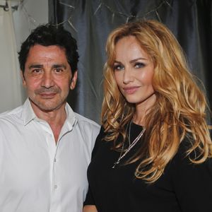 Adriana Karembeu et son mari André (Aram) Ohanian assistent à la commémoration du centenaire du Génocide Armenien à Marseille, le 24 avril 2015. Philippe Doignon / Bestimage