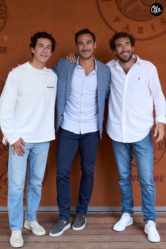 Louis Kretz, Valentin Kretz et Martin Kretz au village lors des Internationaux de France de tennis de Roland Garros 2024, à Paris, France, le 4 juin 2024.

© Jacovides-Moreau/Bestimage