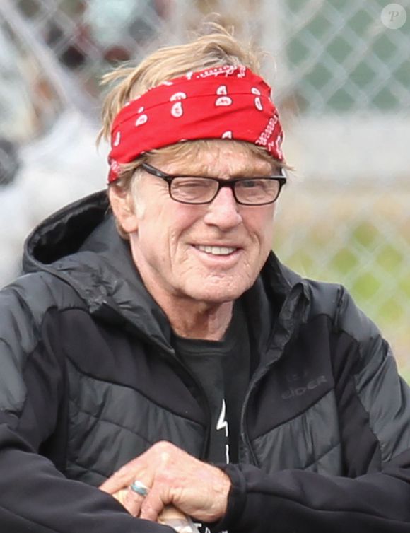 Robert Redford sur le tournage du film ‘Old Man and The Gun’ à Cincinnati dans l'Ohio, le 7 avril 2017. © FAMEFLYNET / BESTIMAGE