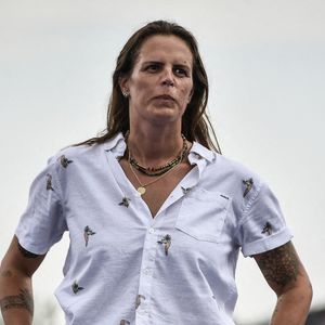 La nageuse française Laure Manaudou regarde les fans accueillir les champions au Parc des Champions au Trocadéro, pendant les Jeux Olympiques de Paris 2024, le 31 juillet 2024. Photo by Firas Abdullah/ABACAPRESS.COM