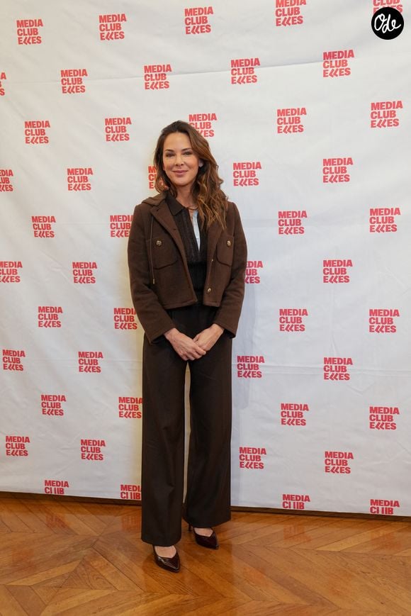 Mélissa Theuriau lors de la cérémonie des Trophées médiaClub'Elles 2026 dans les salons de l'Hôtel de Lassay le 4 février 2026.

© Anne-Sophie Guebey / Bestimage