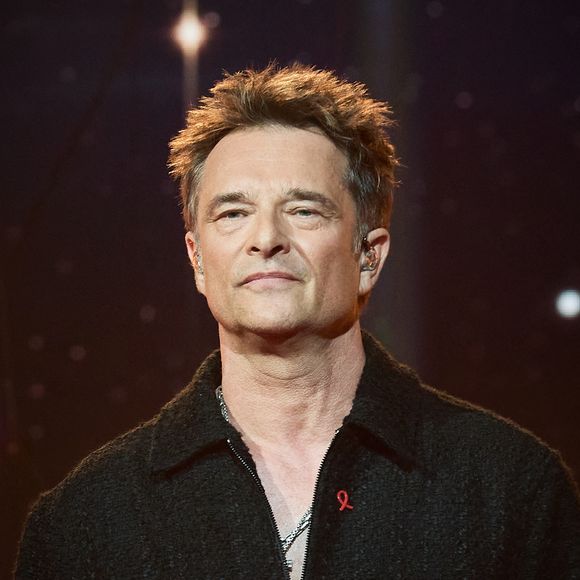 David Hallyday lors de l’enregistrement de l’émission “Les stars s’unissent pour le Sidaction” au théâtre Marigny à Paris, France, le 11 mars 2025. L’émission sera diffusée en prime le 22 mars sur France 2. © Guirec-Moreau/ Bestimage