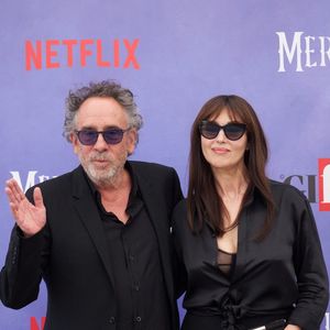 Monica Bellucci et son compagnon Tim Burton lors du 55ème édition du Giffoni Film Festival, le 25 juillet 2025 @SGP / BESTIMAGE
