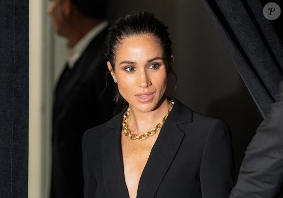Le prince Harry, duc de Sussex et Meghan Markle, duchesse de Sussex, lors du 3ème gala annuel du projet "Healthy Minds" aux Spring Studios à New York, le 9 octobre 2025.