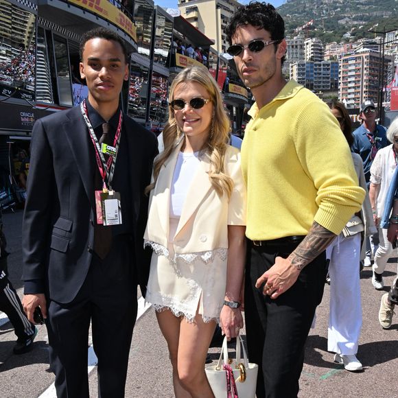 Alexandre Grimaldi, le fils du prince de Monaco et de N.Costes, Camille Gottlieb et Baptiste Giabiconi au Formula 1 Louis Vuitton Grand Prix de Monaco 2026 le 7 juin 2026. 

© Bruno Bebert/Bestimage