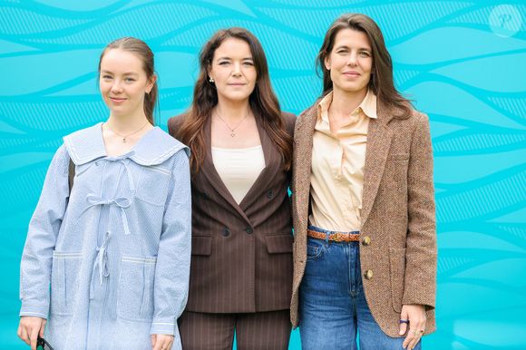 Mélanie-Antoinette de Massy, Charlotte Casiraghi et la princesse Alexandra de Hanovre lors de la sixième journée du Rolex Monte-Carlo Masters au Monte-Carlo Country Club de Monaco, le 10 avril 2026. © Claudia Albuquerque/Bestimage