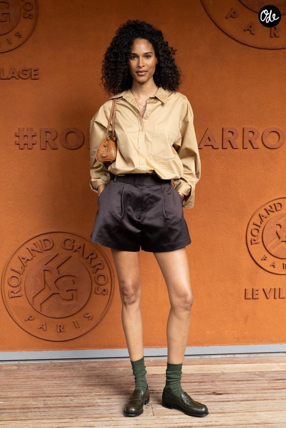 Cindy Bruna au village lors des Internationaux de France de Tennis de Roland Garros 2026. Paris, le 2 juin 2026. © Jacovides-Moreau / Bestimage